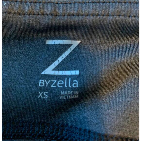Z BY ZELLA MID RISE YOGA PANTS, WOMENS, XS (WAIST 25), DARK GREY WITH BLACK TRIM - Picture 8 of 8